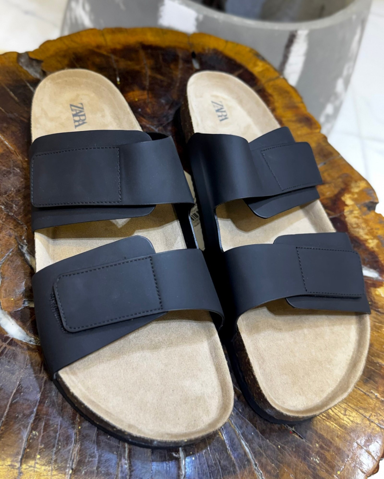 img_0449-2 RUBBERIZED DOUBLE-STRAP SANDALS - Image 1