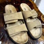 DOUBLE STRAP LEATHER SANDALS