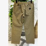 GG CANVAS PANTS WITH LEATHER INTERLOCKING G - Image 2