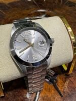 ROBERTO CAVLLI MEN’S CLASSIC SILVER DIAL WATCH