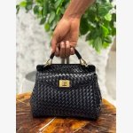 LUCIA CLASS TOP HANDLE WOVEN BAG