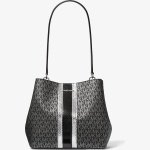 PRATT MEDIUM SIGNATURE LOGO AND METALLIC SHOULDER BAG - Image 6
