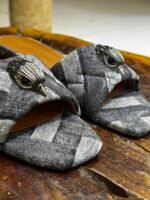 KENSINGTON DENIM FLAT SANDAL - Image 5