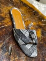 KENSINGTON DENIM FLAT SANDAL - Image 4
