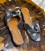 KENSINGTON DENIM FLAT SANDAL - Image 3