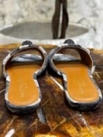 KENSINGTON DENIM FLAT SANDAL - Image 2