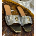 KURT KEIGER LONDON SILVER BRIXTON FLAT SANDALS