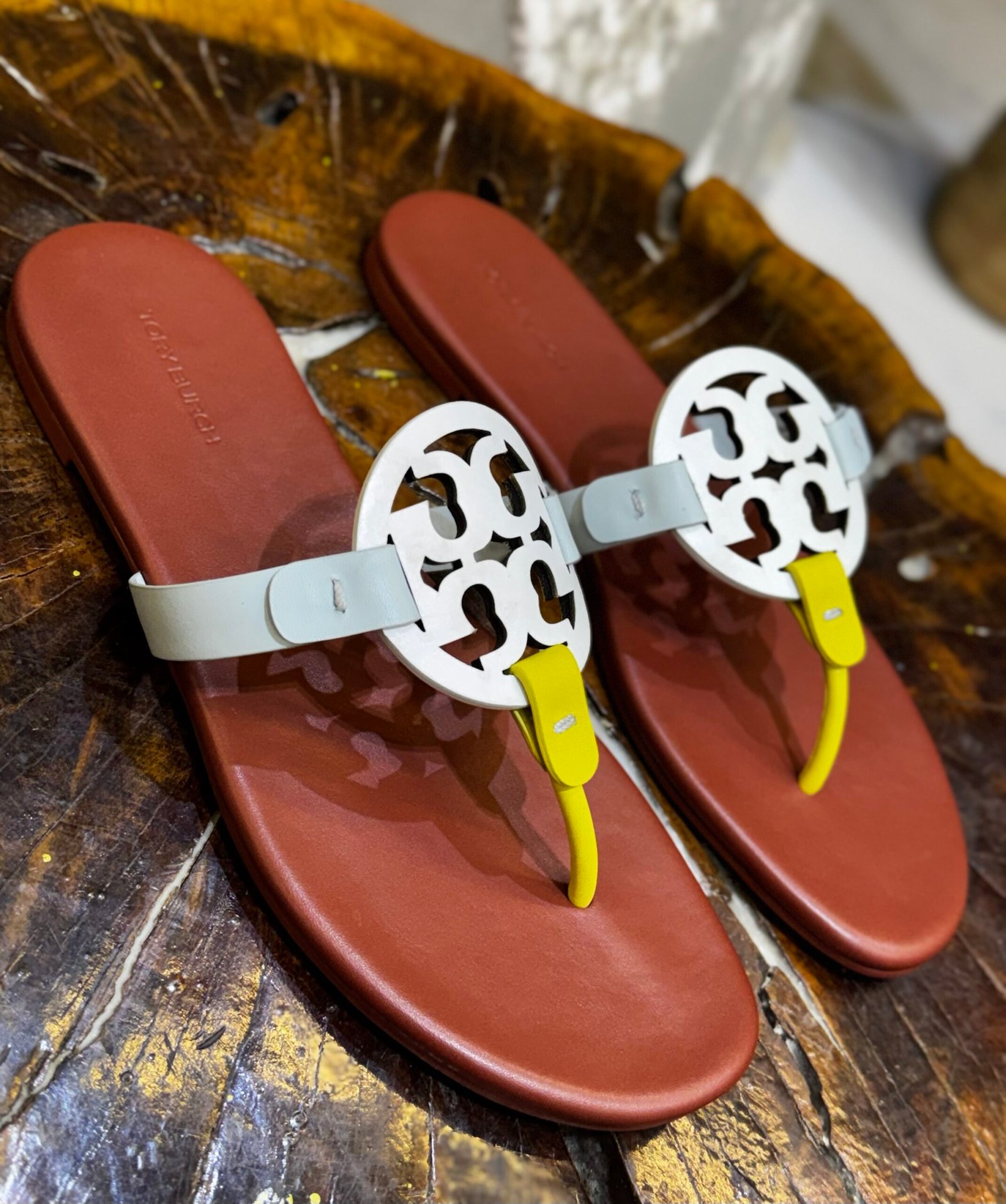 img_4396 MILLER SOFT T-STRAP LODEN CALF NAPPA SANDAL - Image 1