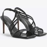 MESH HIGH HEELED SANDALS