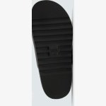 Zara Double-Strap Rubberised Sandals in black.