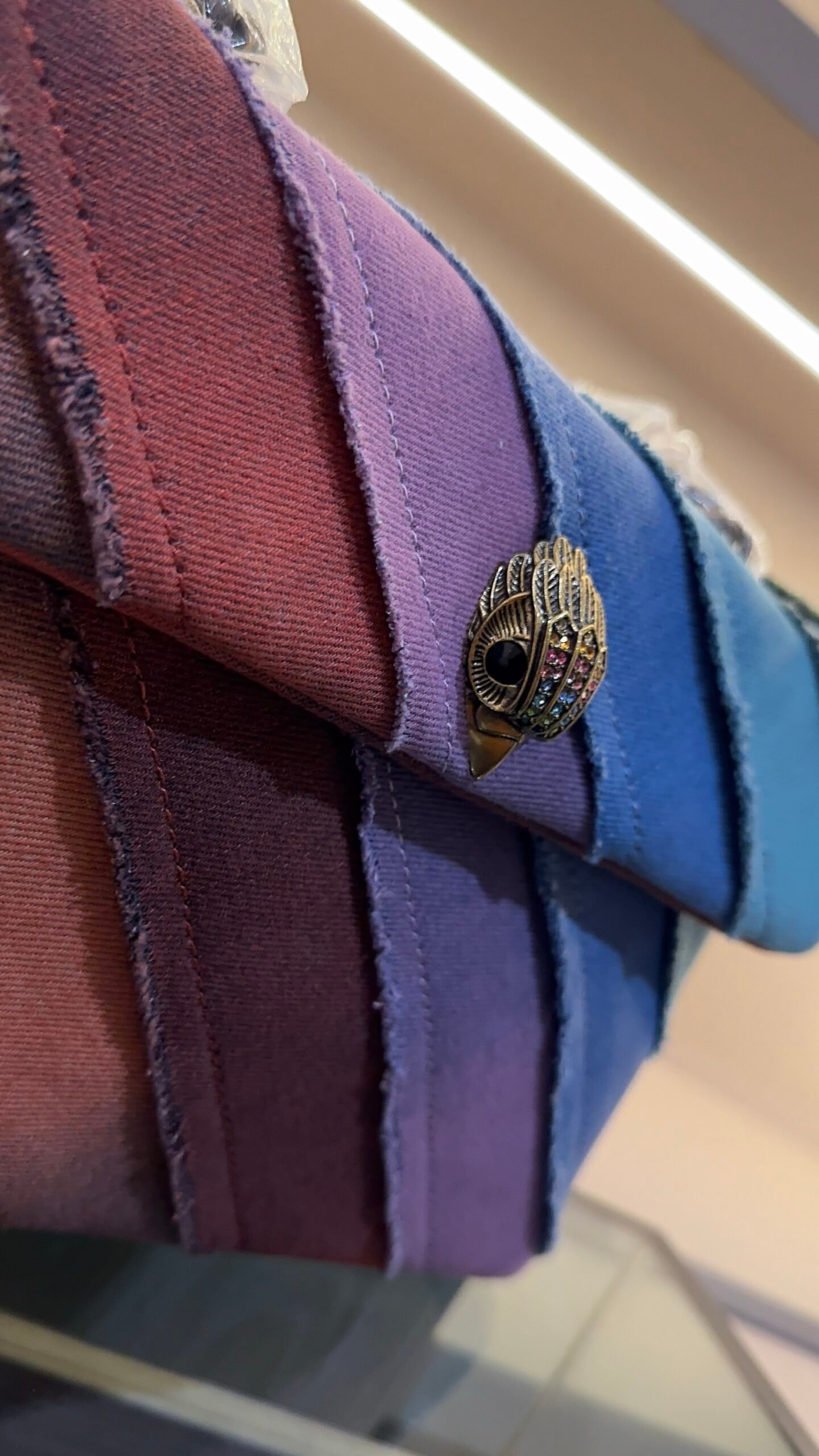 img_5377 KURT GEIGER LONDON - MINI DENIM KENSINGTON BAG - Image 1