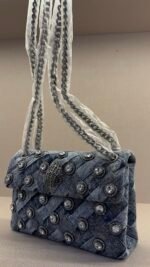 KURT GEIGER LONDON -MINI DENIM KENSINGTON BAG - Image 5