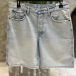 STRAIGHT FIT DENIM BERMUDA SHORTS