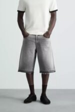 BAGGY FIT DENIM BERMUDA SHORTS - Image 8