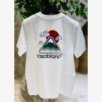 CASABLANCA “MONTAGNE ONDULÉE” LOGO PRINT COTTON JERSEY T-SHIRT - Image 5
