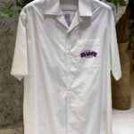 OFF-WHITE LOGO-PATCH BOWLING SHIRT