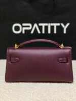 JW PEI Noor Top Handle Bag in Deep Burgundy. - Image 5