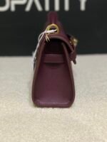 JW PEI Noor Top Handle Bag in Deep Burgundy. - Image 3
