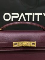 JW PEI Noor Top Handle Bag in Deep Burgundy. - Image 2