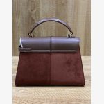 ELISE LARGE FAUX SUEDE TOP HANDLE BAG - Image 4