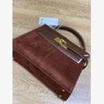 ELISE LARGE FAUX SUEDE TOP HANDLE BAG - Image 6