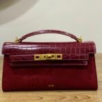 NOOR FAUX SUEDE TOP HANDLE BAG