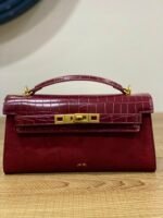 NOOR FAUX SUEDE TOP HANDLE BAG