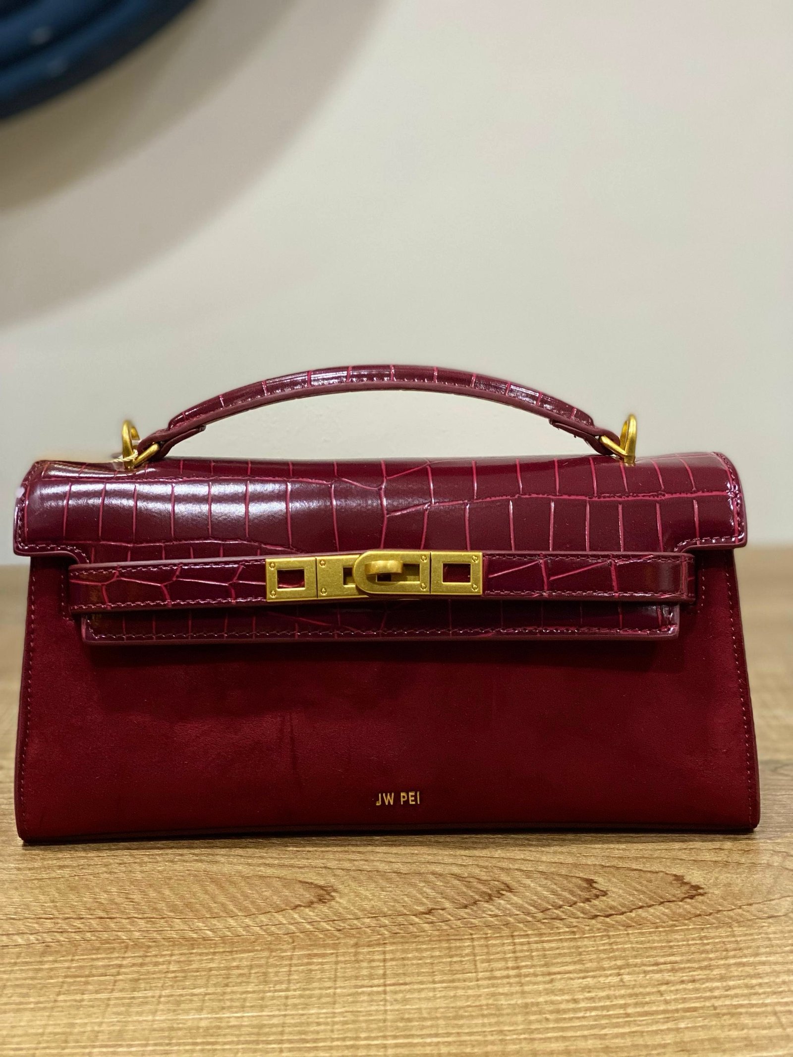 97bb8c9b-29d5-4dc5-b49f-0a185e451bd5 NOOR FAUX SUEDE TOP HANDLE BAG - Image 1