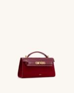 NOOR FAUX SUEDE TOP HANDLE BAG - Image 8