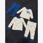 4-PIECE SNUG-FIT COTTON PAJAMA SET