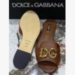 DG AMORE FLAT LEATHER SANDALS - Image 5
