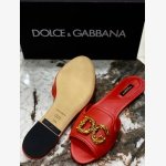 DG AMORE FLAT LEATHER SANDALS - Image 5