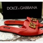 DG AMORE FLAT LEATHER SANDALS - Image 3