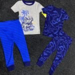 4-PIECE DINO PRINT PAJAMAS  SER