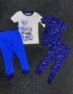 4-PIECE DINO PRINT PAJAMAS SER