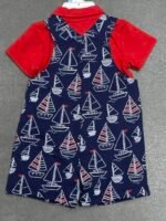 Nautical Sailboat Shortall Set - Image 2