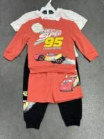 Disney Cars Lightning McQueen 4-Piece Mix and Match Outfit Set