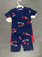 Toddler boy fire truck pajama set - Image 2