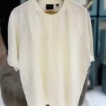 OFF WHITE RAGLAN STACKED DIAS WASHED JERSEY T-SHIRT