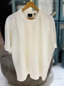 OFF WHITE RAGLAN STACKED DIAS WASHED JERSEY T-SHIRT