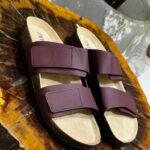 RUBBERISED DOUBLE-STRAP SANDALS