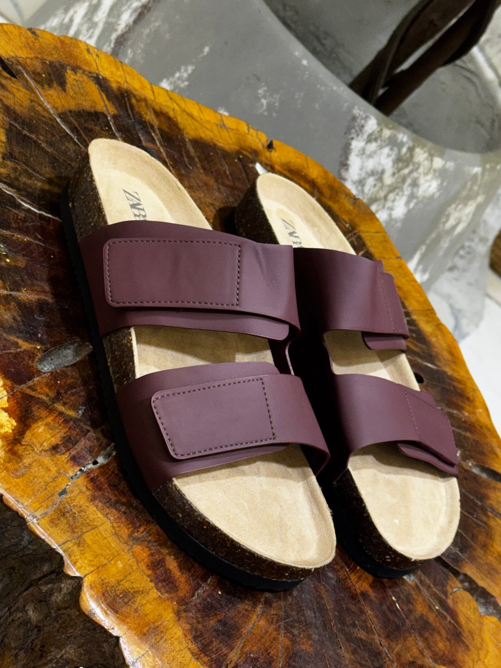 img_0870 RUBBERISED DOUBLE-STRAP SANDALS - Image 1