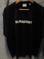 BURBERRY-logo-print cotton T-shirt
