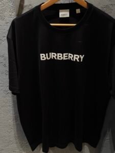 BURBERRY-logo-print cotton T-shirt