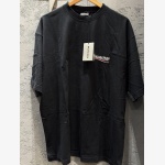 BALENCIAGA -Unisex Black Distressed Jersey Campaign Oversized T-Shirt - Image 5