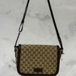 GG CANVAS FLAT SHOULDER MESSENGER