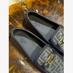 FENDI O’LOCK FF JACQUARD DRIVER LOAFERS - Image 3
