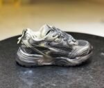 Zara Kids Distressed Metallic Streetwear Sneakers - Image 3