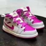 Nike Air Jordan 1 Mid (TD) "Iris Whisper/Fire Pink"