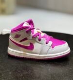 Nike Air Jordan 1 Mid (TD) "Iris Whisper/Fire Pink" - Image 2